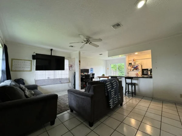 Living room before staging