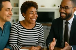 Broward County probate realtor meeting with clients about an inherited property in Broward County